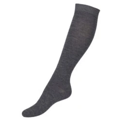 ULL KNESTRØMPER - MØRK GRÅ