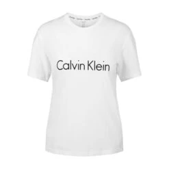 Calvin Klein T-SKJORTE MED LOGO - HVIT