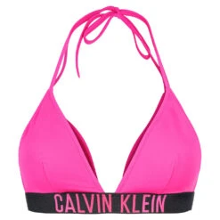 Calvin Klein TREKANT BIKINI OVERDEL KNYTING - ROSA