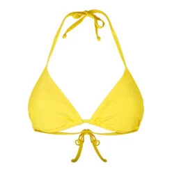 TREKANT BIKINI OVERDEL KNYTING - GUL