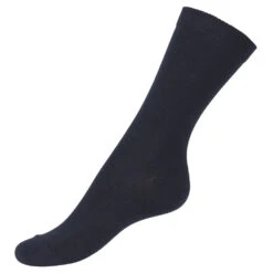 BOMULL SOKKER UTEN STRIKK - MARINE