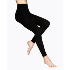 Vogue Silky Cotton Leggings - SVART