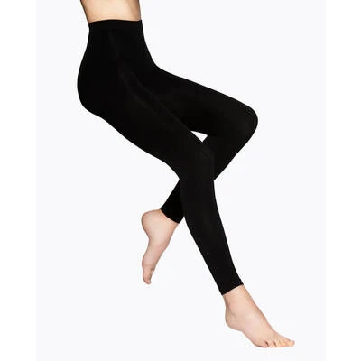 Vogue Silky Cotton Leggings - SVART 3 Vogue Silky Cotton Leggings - SVART