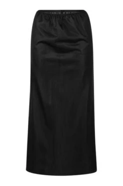 LANGT UNDERSKJØRT - SVART