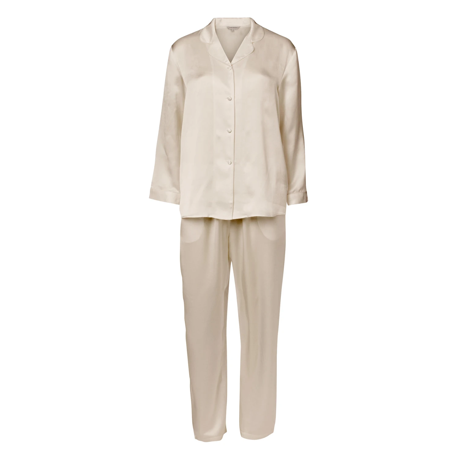 TO DELT SILKE PYSJAMAS - BEIGE 5 TO DELT SILKE PYSJAMAS - BEIGE - Bilde 3