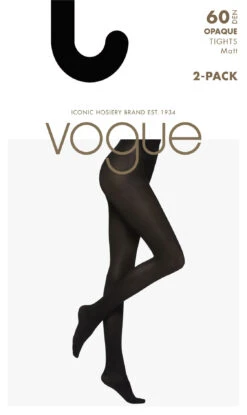 Vogue OPAGUE 60DEN 2 PK - SVART OG GRÅ