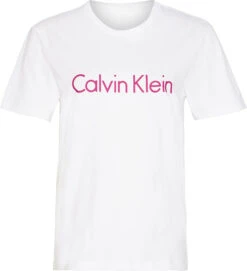 Calvin Klein T-SKJORTE MED LOGO - HVIT