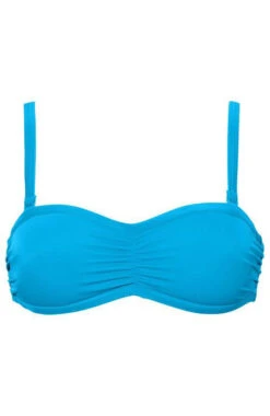 BANDEAU BIKINI OVERDEL - BLÅ -Undertoy Salgsbutikk 2509274 damella bandeau bikini turkis