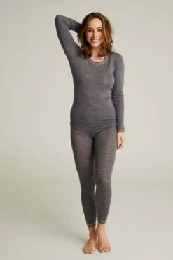 ULL TRØYE LANG ARM - GRÅ