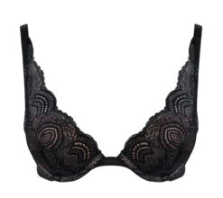 Wonderbra REFINED GLAMOUR BH M/BØYLE VATTERT - SVART