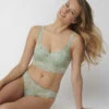 Triumph AMOURETTE CHARM PURE VATTERT BH MED SPILER - GRØNN -Undertoy Salgsbutikk 3629365 amourette charm pure