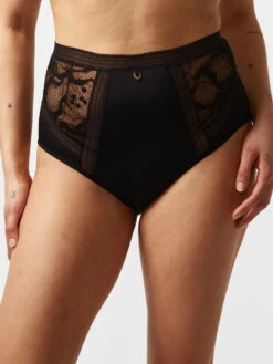 Chantelle TRUE LACE MAXI TRUSE - SVART