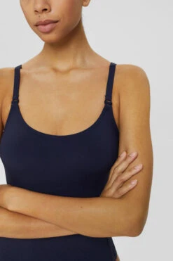 ESPRIT BADEDRAKT UTEN VATTERING OG MED SPILER- BLÅ -Undertoy Salgsbutikk 3839913 badedrakt