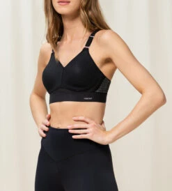 Triumph TRIACTION SPORTS-BH HYBRID LITE P UTEN SPILER - SVART