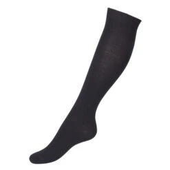 ULL/SILKE KNESTRØMPER - SVART