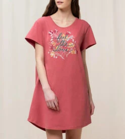 Triumph NATTSKJORTE MED MOTIV - ROSA