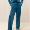 Triumph VELOUR BUKSE - BLÅ -Undertoy Salgsbutikk 4440676 velour bukse bla