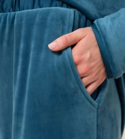 Triumph VELOUR BUKSE - BLÅ -Undertoy Salgsbutikk 4440678 velour bukse bla