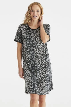 BAMBUS NATTSKJORTE - DYREPRINT