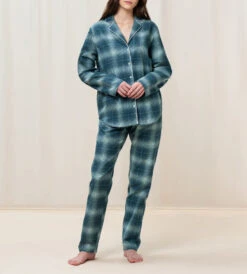 Triumph PYJAMAS MED RUTEMØNSTER - MØRKEBLÅ