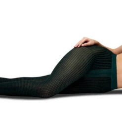 Vogue STRØMPEBUKSE CLARA 70 DEN - MØNSTRET GRØNN