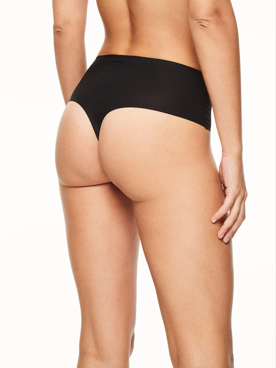 Chantelle SOFT STRETCH SEAMLESS HIGH WAIST STRING TRUSE - SVART 4 Chantelle SOFT STRETCH SEAMLESS HIGH WAIST STRING TRUSE - SVART - Bilde 2