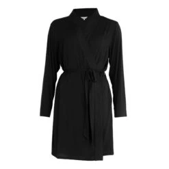 BAMBUS MORGENKÅPE KIMONO - SVART -Undertoy Salgsbutikk 4746575 bambus morgenkape kimono svart