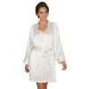 SILKE MORGENKÅPE KIMONO - HVIT -Undertoy Salgsbutikk 4747648 silke morgenkape kimono hvit