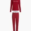 Calvin Klein PYJAMAS - BURGUNDER RØD -Undertoy Salgsbutikk 4906993 pyjamas burgunder rod