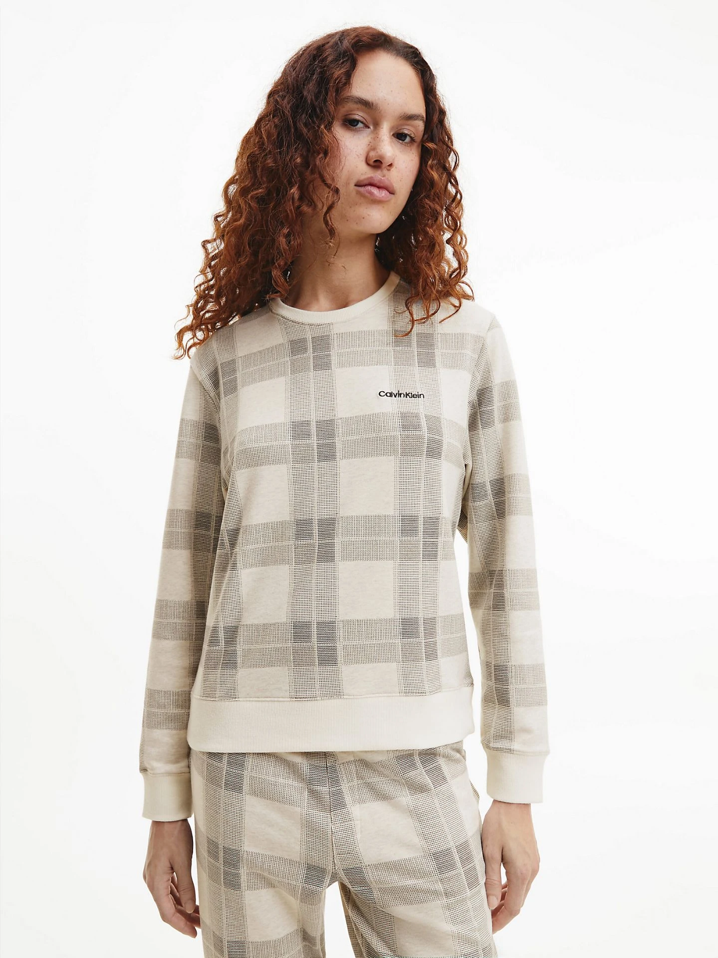 Calvin Klein CREWNECK GENSER - RUTET 3 Calvin Klein CREWNECK GENSER - RUTET