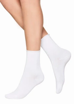 Vogue 2 PK COTTON COMFORT SOKKER - HVIT