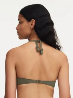 Chantelle EMBLEM BIKINI OVERDEL MED VATTERING OG SPILE - OLIVEN -Undertoy Salgsbutikk 5062278 emblem bikini overdel med vattering og spile oliven