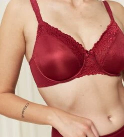 Triumph LADYFORM SOFT W MINIMIZER BH - RØD -Undertoy Salgsbutikk 5075023 ladyform soft w minimizer bh rod