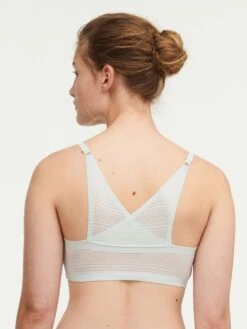 Chantelle SOFT STRETCH STRIPES BRALETTE UTEN BØYLE, MED VATTERING - BLÅ -Undertoy Salgsbutikk 5110188 soft stretch stripes bralette uten boyle med vattering bla