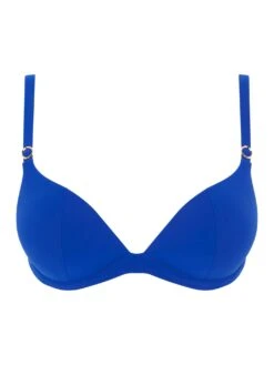 Chantelle CELESTIAL BIKINI OVERDEL MED SPILE, VATTERT - BLÅ 15 Chantelle CELESTIAL BIKINI OVERDEL MED SPILE, VATTERT - BLÅ -Undertoy Salgsbutikk 5110219 celestial bikini overdel mboyle vattert bla