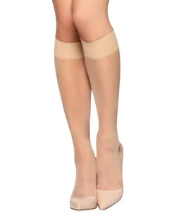 Vogue SILKEN SHEERS KNESTRØMPER 15 DEN - SUNTAN