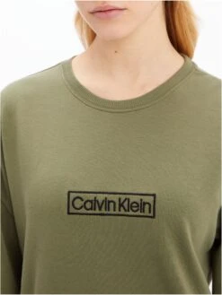 Calvin Klein CREWNECK GENSER - GRØNN -Undertoy Salgsbutikk 5343484 crewneck genser gronn