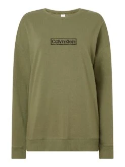 Calvin Klein CREWNECK GENSER - GRØNN -Undertoy Salgsbutikk 5343486 crewneck genser gronn