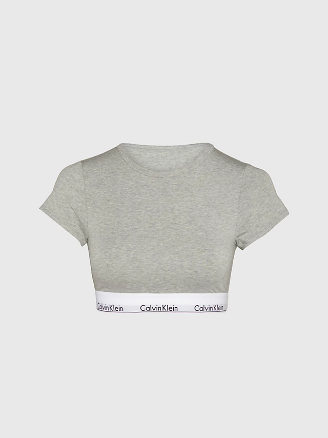 Calvin Klein T-SHIRT BRALETTE - GRÅ 3 Calvin Klein T-SHIRT BRALETTE - GRÅ
