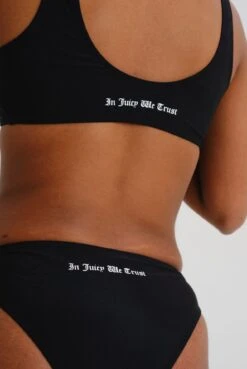 Juicy Couture ERICA BIKINI SETT MED DETALJER - SVART -Undertoy Salgsbutikk 5411036 erica bikini sett med detaljer svart