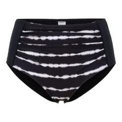 KRETA MIDI SHAPE BIKINI TRUSE - SVART OG HVIT