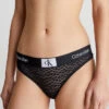 Calvin Klein ANIMAL LACE STRING TRUSE - SVART -Undertoy Salgsbutikk 5523803 calvin klein lace thong ck96 black