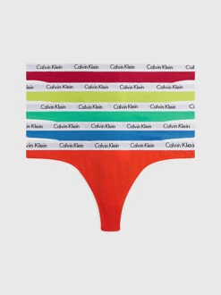 Calvin Klein 5PK STRING TRUSER - MULTICOLOR