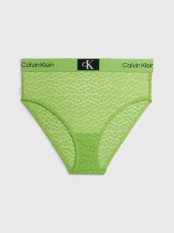 Calvin Klein ANIMAL LACE MAXI TRUSE - GRØNN -Undertoy Salgsbutikk 5589641 maxi truse gronn