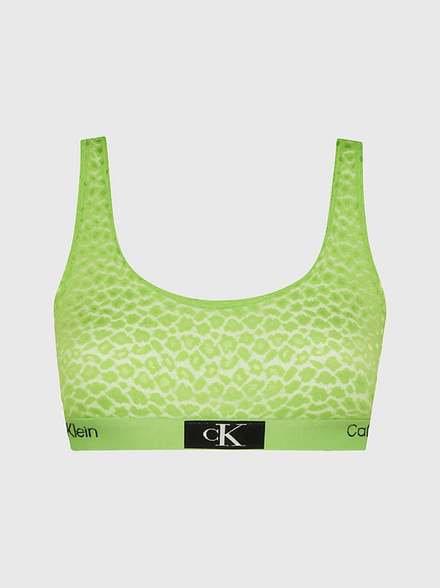 Calvin Klein ANIMAL LACE BRALETTE - GRØNN 7 Calvin Klein ANIMAL LACE BRALETTE - GRØNN - Bilde 5
