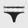 Calvin Klein 3 PK STRING TRUSER - SVART OG HVIT -Undertoy Salgsbutikk 5649469 3 pk string truser svart og hvit