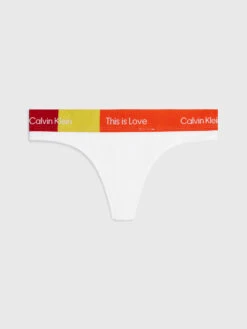 Calvin Klein STRING TRUSE PRIDE - HVIT