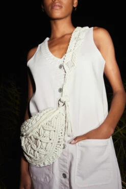 ICHI VESKE - OFF WHITE -Undertoy Salgsbutikk 5771939 veske off white